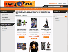 Tablet Screenshot of darkstar-scifi.com